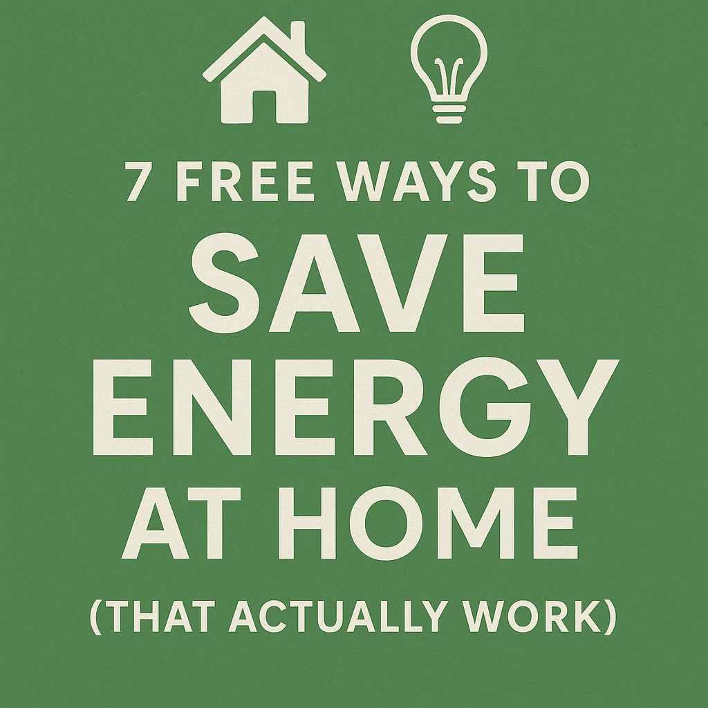 7 free ways to save energy at home that actually work