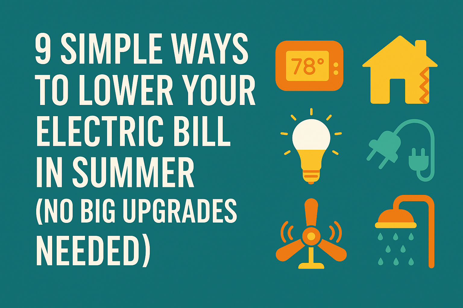 lower electric bill in summer