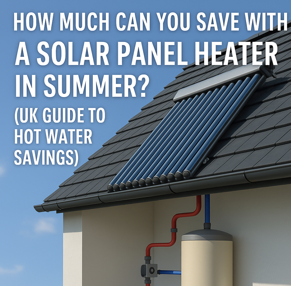 Solar panel heater